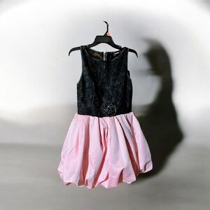 NWT Fashion Nova Black and Pink Prom Dress